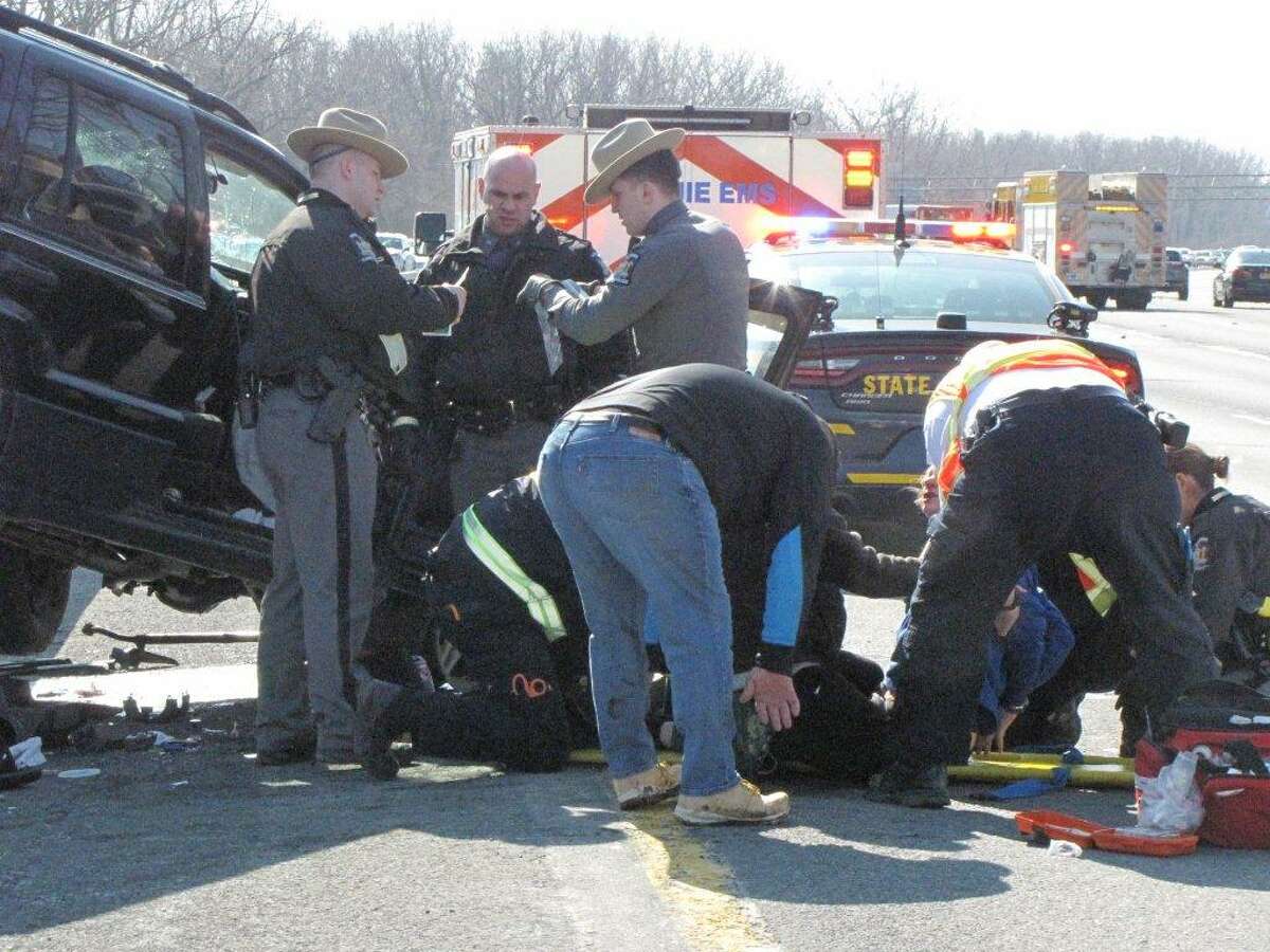 Wrongway vehicle in I787 crash near Menands