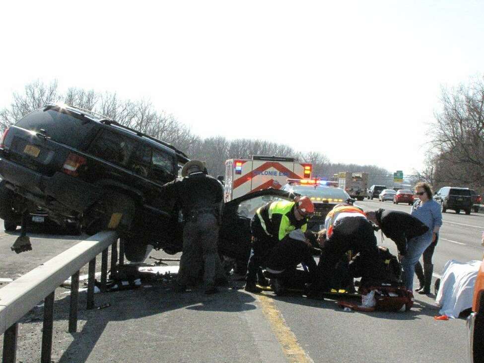 Wrongway vehicle in I787 crash near Menands