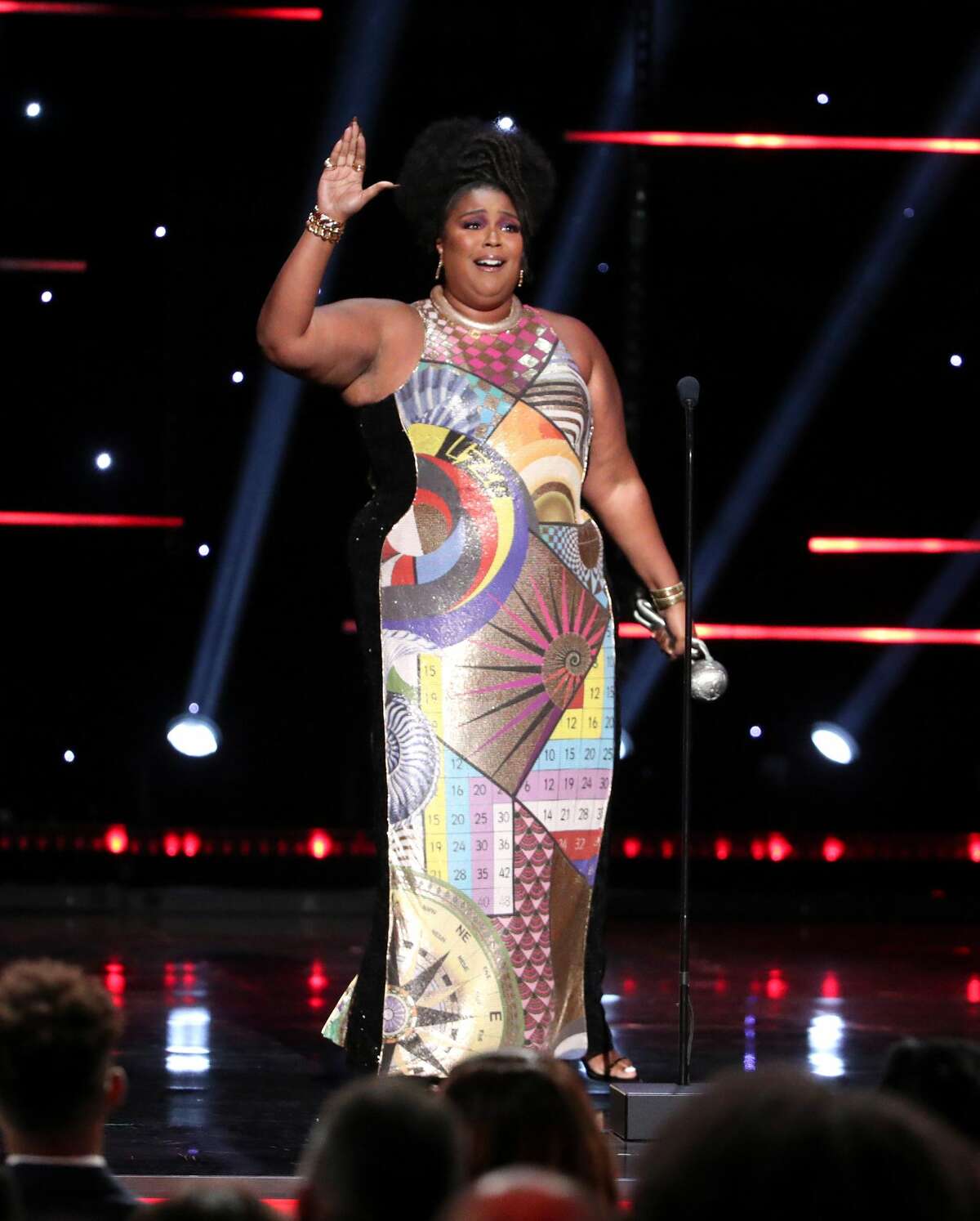 PASADENA, CALIFORNIA - FEBRUARY 22: Lizzo accepts Entertainer of the Year onstage during the 51st NAACP Image Awards, Presented by BET, at Pasadena Civic Auditorium on February 22, 2020 in Pasadena, California. (Photo by Rich Fury/Getty Images)