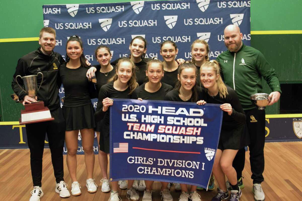 The Greenwich Academy squash team won the Division I title at the HEAD U.S. High School Team Squash Championships on Sunday, February 23, 2020, at Trinity College in Hartford, Connecticut.