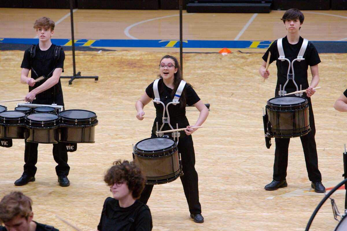The Trumbull High School Winter Guard and Percussion ensembles performed at Newtown High School on Saturday, Feb. 22. All three ensembles competed: Trumbull A Guard earned a second place finish with a score of 75.87; Trumbull World Guard finished in first place with a score of 83.20; and Trumbull Percussion Ensemble placed second with a score of 76.00.