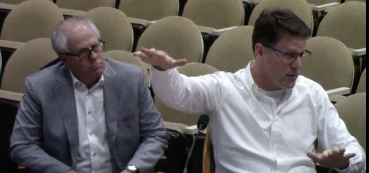 Craig Flaherty, who is on the Pear Tree architectural team for the proposed renovations to Pear Tree Point Beach.
