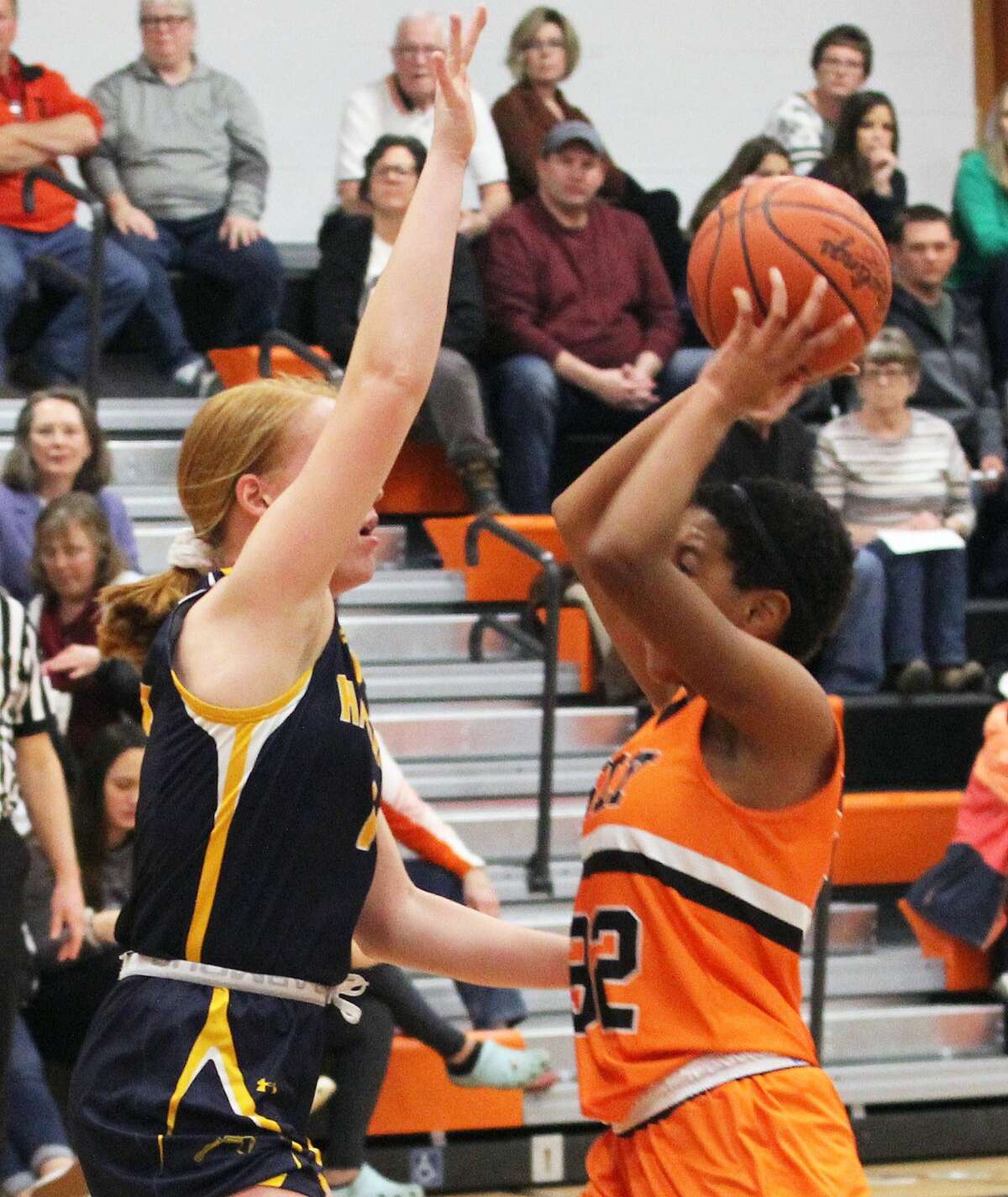 The Ubly girls basketball team improved to 18-1 on the season with a 58-32 home win over Bad Axe on Monday night. The Ubly girls basketball team improved to 18-1 on the season with a 58-32 home win over Bad Axe on Monday night.