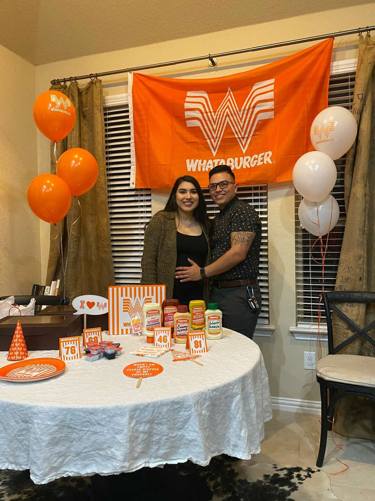 San Antonio couple Izzy Castro and Daniel Castilleja decided to throw a gender reveal party around what their baby loves to eat: Whataburger.