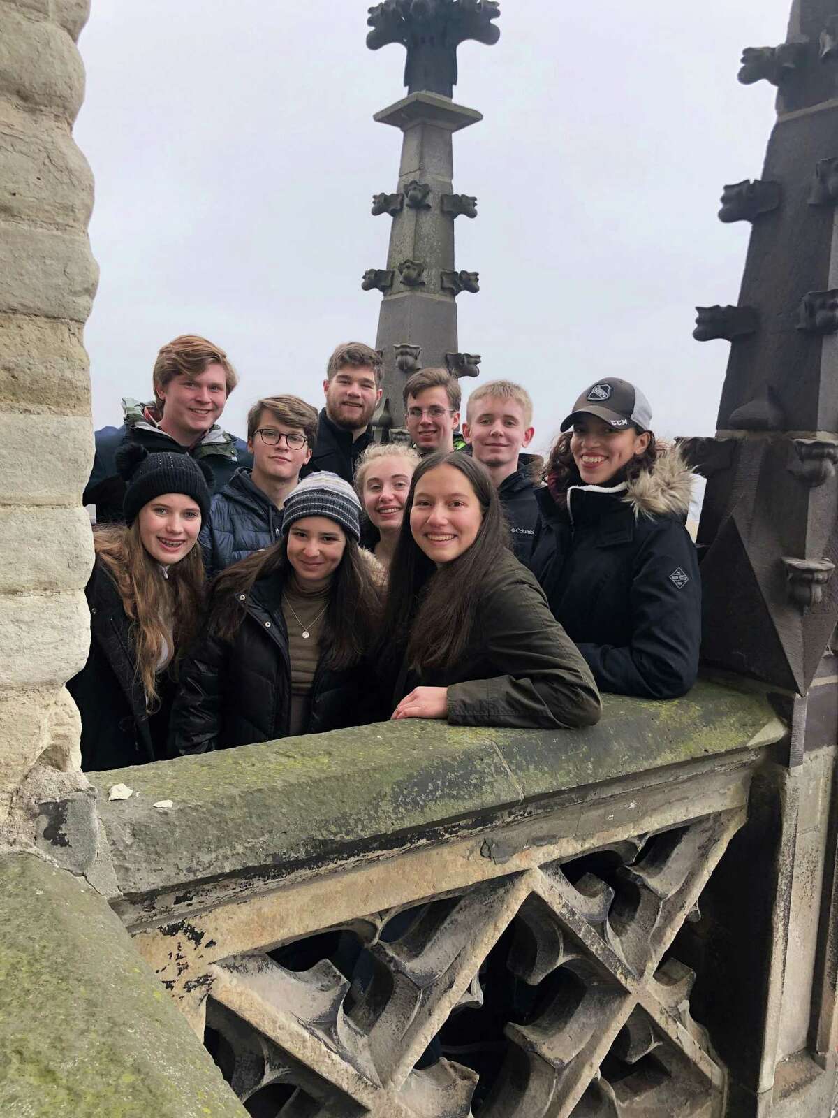 The New Canaan High School students who attended the Model UN, (United Nations), in The Hague were from left to right: Helen Culpepper, Aidan Smith, Dan Tierney, Andrew Zuo, Peter Mason, Garrett Ladley, Hannah Swimm, Andrew Morse, Valentina Zamora, Alexa Madrid, Elizabeth Dolan, and Isabelle Fernandez. They were in the Netherlands in January 2020. This letter writer writes about a previous time when teachers in New Canaan Public Schools were diverse, while also giving his opinion about an experience.
