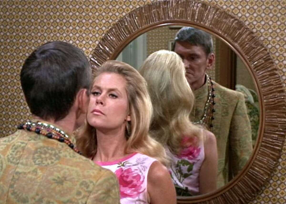 ...(played by Elizabeth Montgomery) who marries a mortal and uses her power...