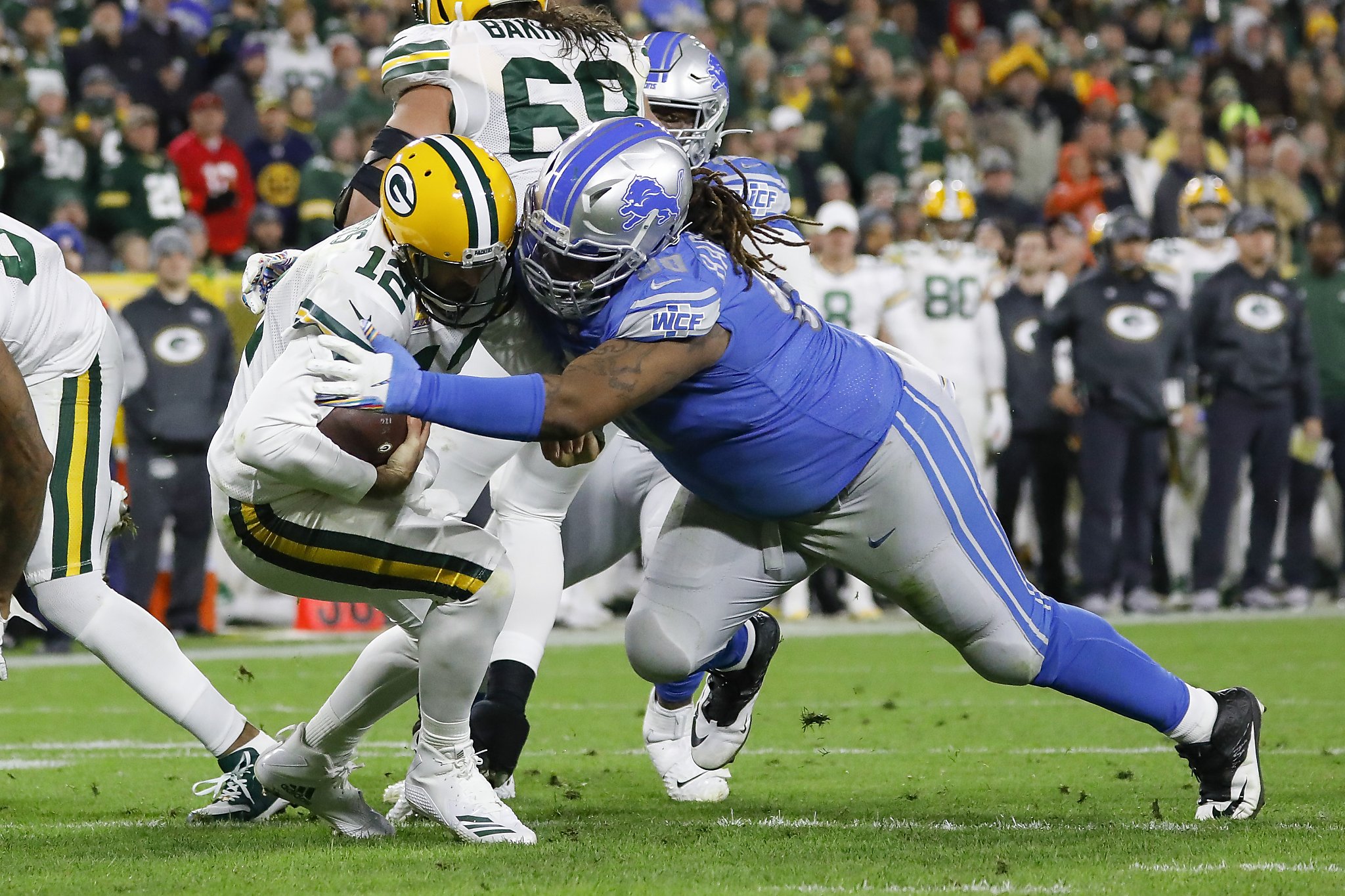 September 9, 2018 - East Rutherford, New Jersey, U.S. - New York Giants  defensive tackle Damon Harrison (98) in the second half during a NFL game  between the Jacksonville Jaguars and the