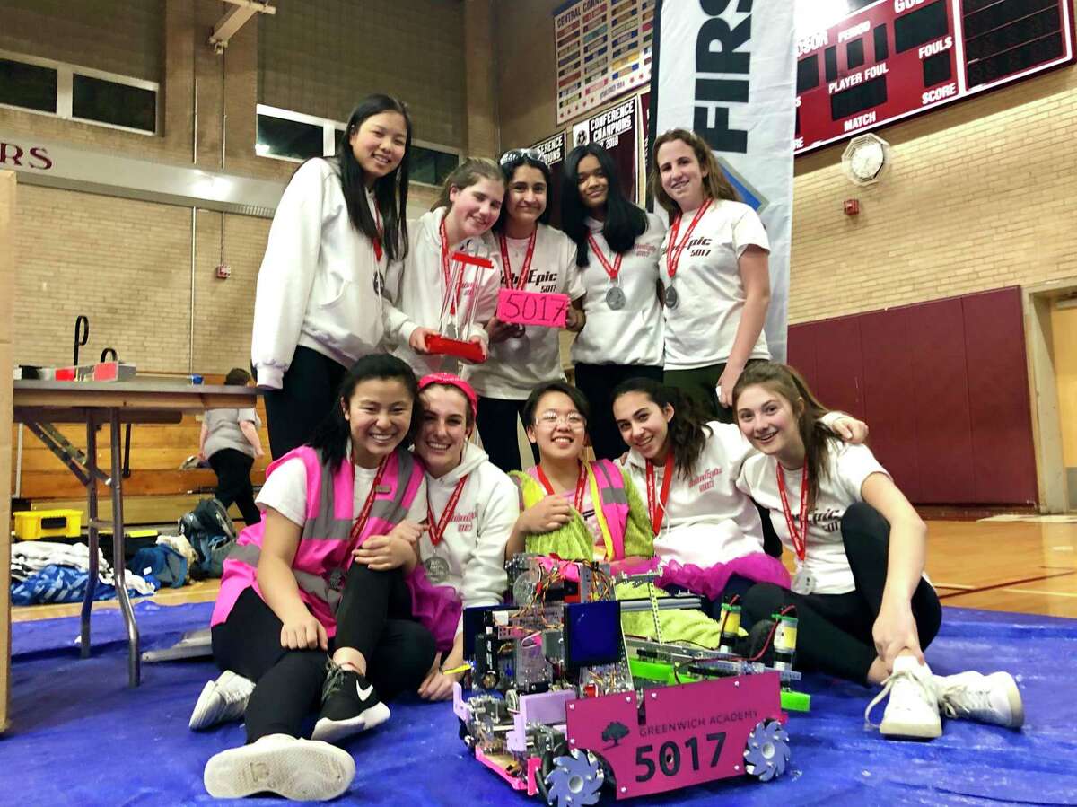 The Greenwich Academy high school robotics team won the CT State robotics championship over the weekend.