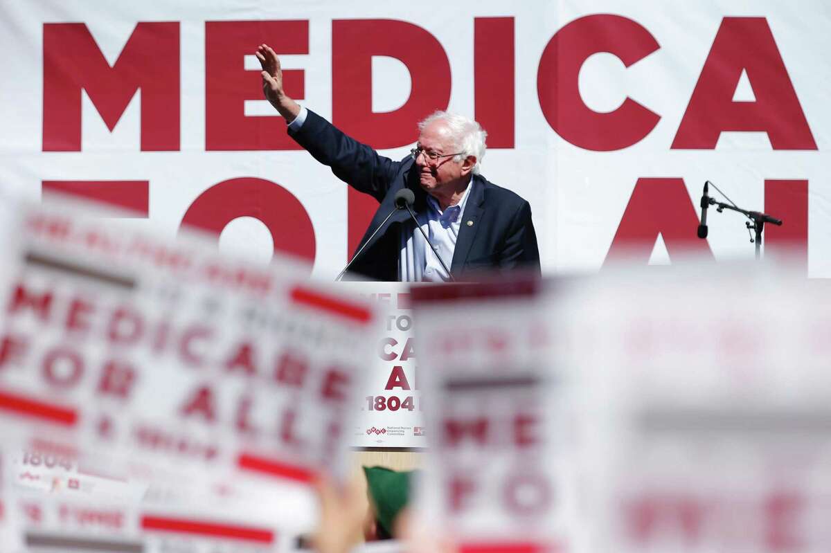 Sen. Bernie Sanders, I-Vt., during a nurses convention rally at Yerba Buena Gardens on Friday, Sept. 22, 2017, in San Francisco, Calif. Sanders promoted his Medicare for All 2017 plan.