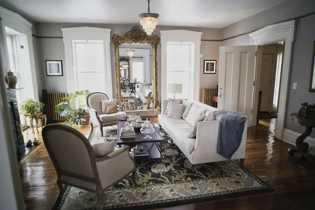 A view of the living room at the home of Stephanie Pettit and her husband on Tuesday, March 12, 2019, in Troy, N.Y. (Paul Buckowski/Times Union)