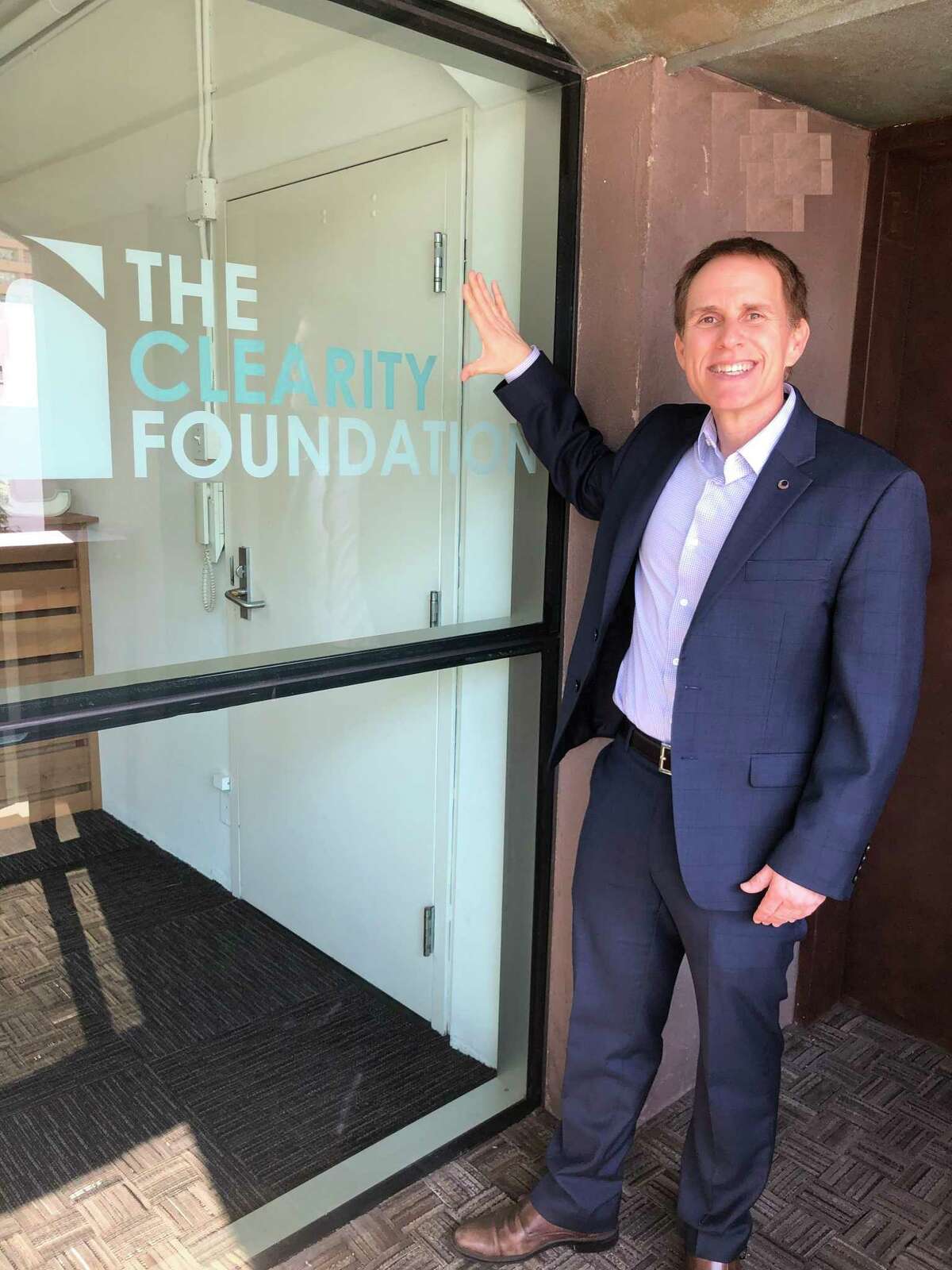 John Brannelly at Clearity headquarters.