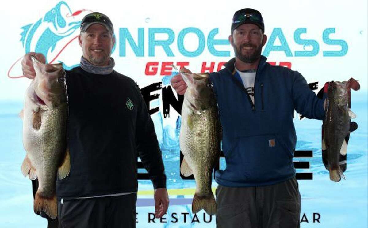 Dan Pinnell and Michael Haworth came in second place in the CONROEBASS Weekend Series Tournament with a stringer weight of 18.50 pounds.