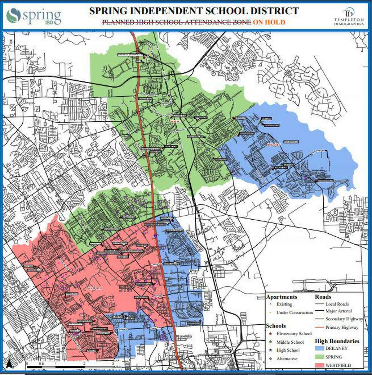 Spring ISD puts high school attedance boundary changes on hold