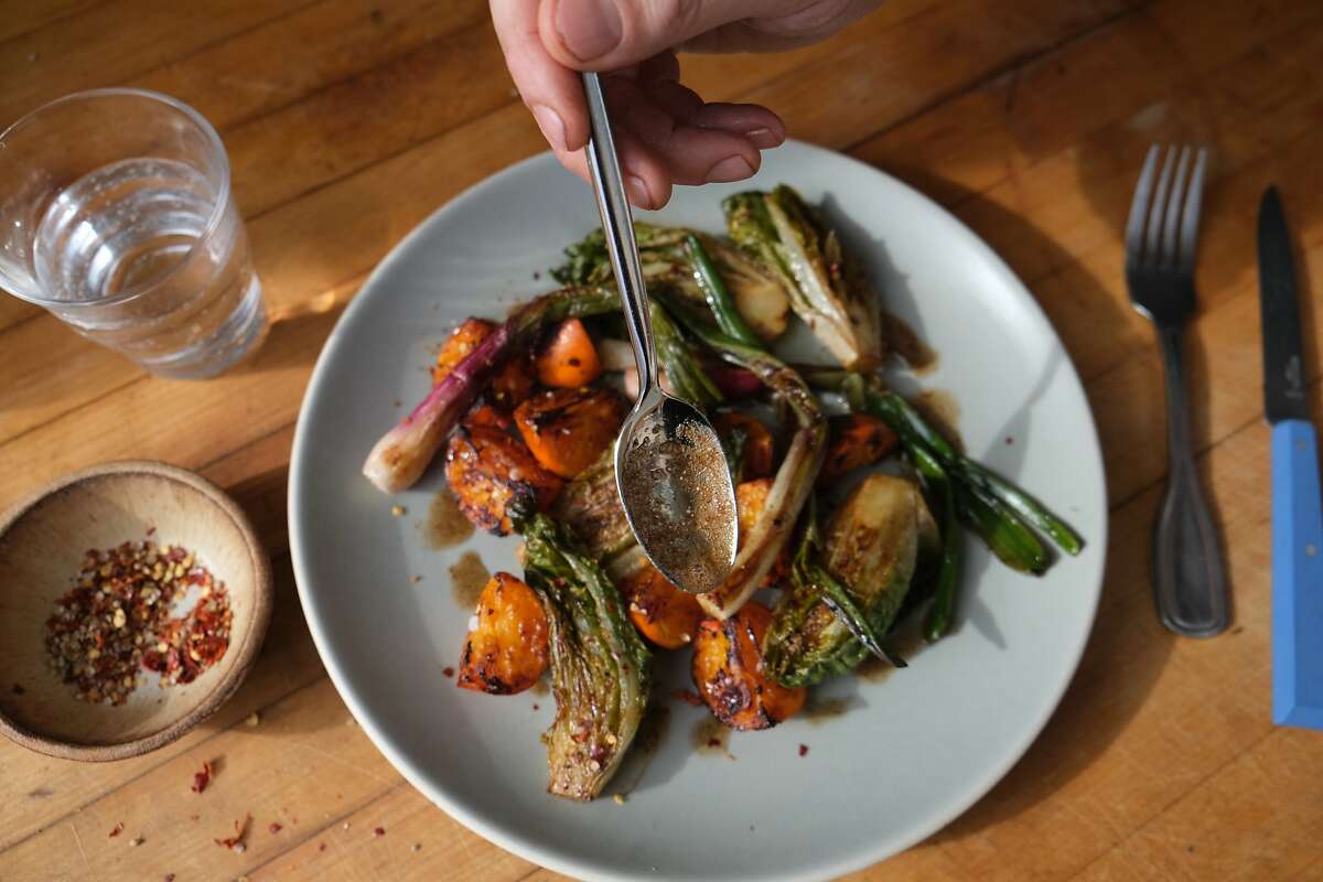 Mandarins and Little Gem Lettuce Sauteed in Brown Butter with Coriander & Chile