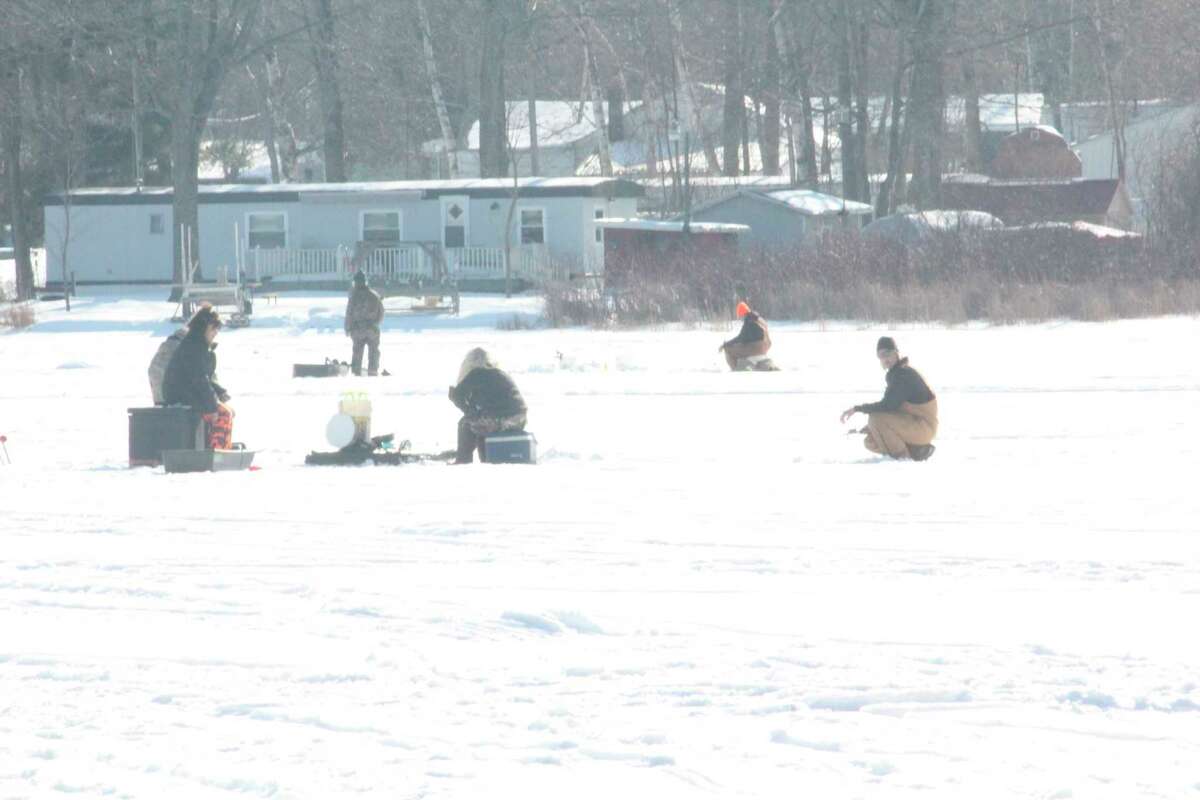 Area lakes continue to get visited by ice anglers. (Star photo/John Raffel)