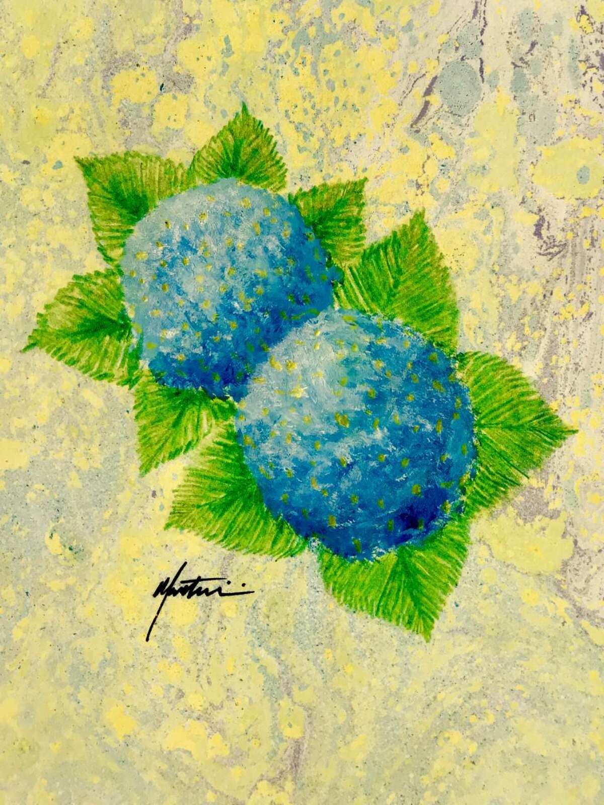 The artwork of Mark Martini will be on display at the Trumbull Town Hall gallery from now until Friday, April 3. Martini is a Trumbull resident and fine art school teacher in Stamford. He earned a graphic design degree from Paier College and holds a Masters degree in Education from Sacred heart university.His acrylic flower series captures the beauty of the hydrangea’s bloom and the series are on watercolor paper marbleized to create a unique background. Colored pencil leaves complement the painted florals.