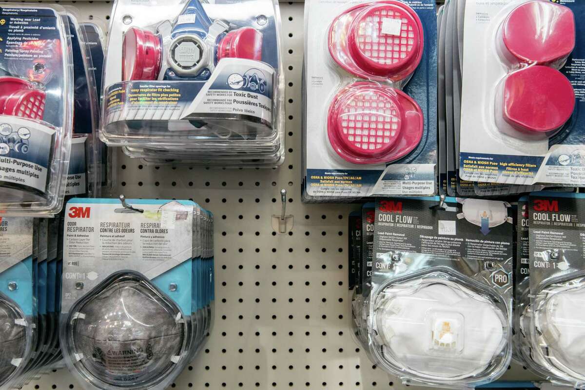 Amidst fears of a growing COVID-19 virus pandemic, stores are running out of all types of protective facemasks, even ones sold for construction jobs.