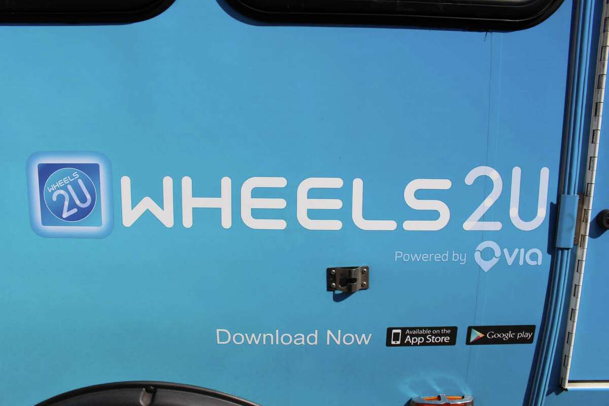 A look at the newly branded Wheels2U buses now that the Norwalk Transit District has selected Via Mobililty as its new microtransit provider.