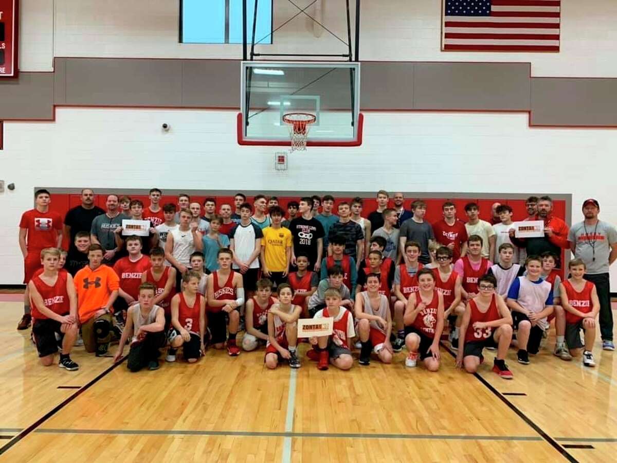 The Benzie Central Boys basketball program helped Zonta spread the word to Says No to Violence Against Women during 16 Days of Activism to End Gender Based Violence. (Courtesy Photo)