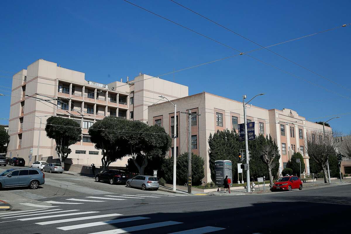3698 California Street, seen from the corner of Maple and California Streets, is part of the California Pacific Medical Center California campus to be redeveloped on Wednesday, February 26, 2020 in San Francisco, Calif. A portion of this building will be preserved over the course of the redevelopment plan.