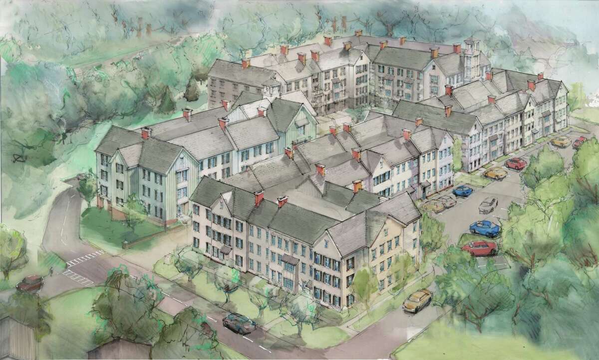Monroe Partners Architects created a rendering of the proposed Hiawatha Lane development in Westport which was released to the public in May 2018.