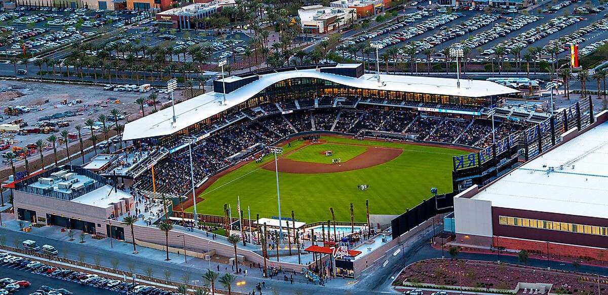 The new Las Vegas Ballpark is home to the A's Triple-A Aviators and will host the A's and Indians this weekend.