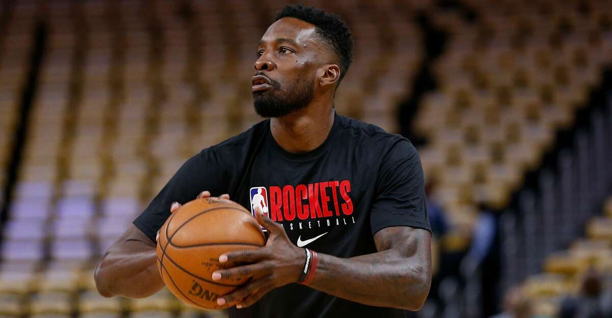 Jeff Green warms up before the game against the Golden State Warriors at Chase Center on February 20, 2020 in San Francisco, California. (Photo by Lachlan Cunningham/Getty Images)