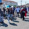 Catholics celebrated the ninth Annual Lenten PilgrImage on Saturday, February 29, 2020 by walking five miles from Our Lady of Guadalupe Church through Port Arthur and ending at the Shrine of Queen of Peace. Fran Ruchalski/The Enterprise