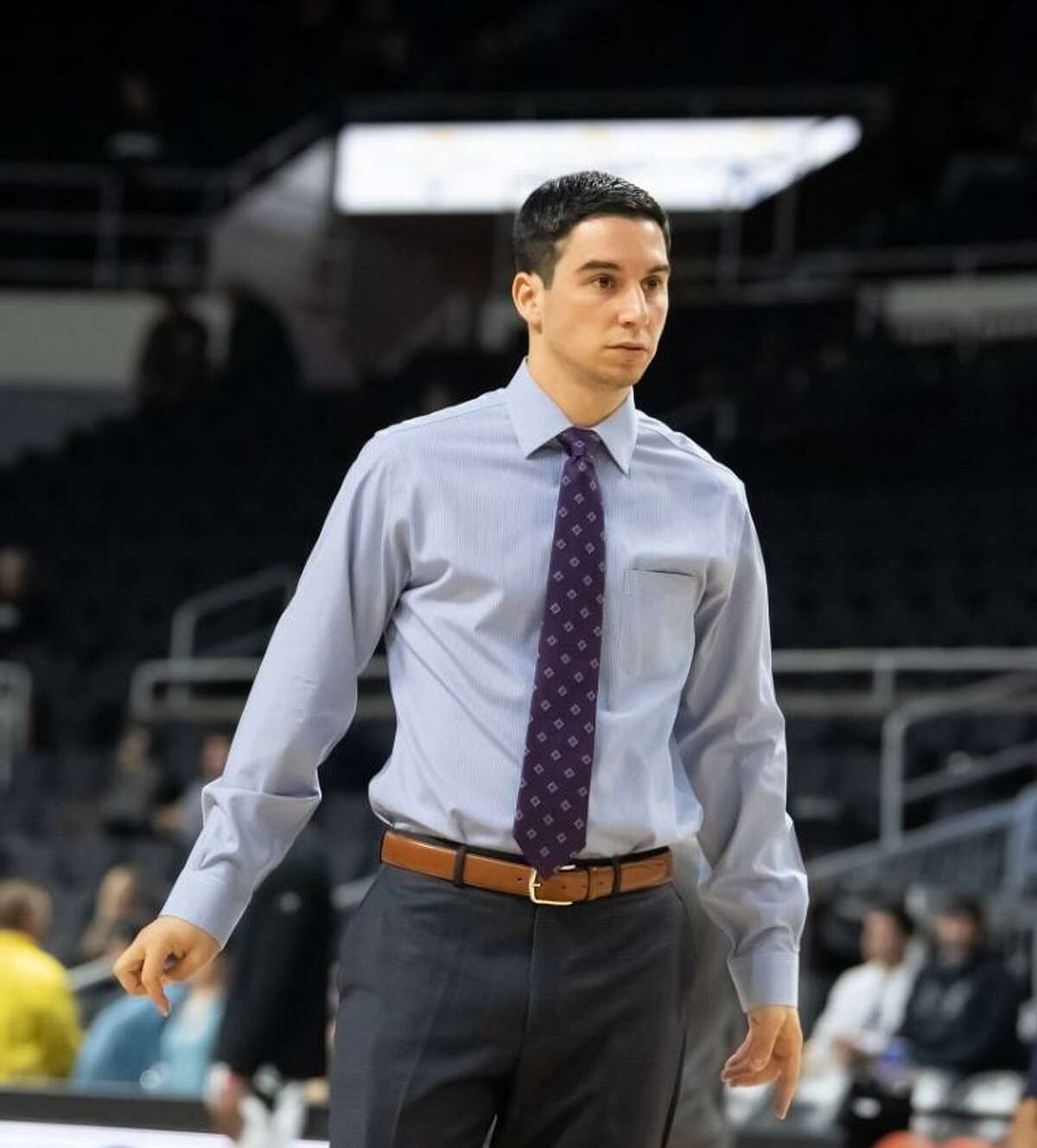 Wallingford’s Phil Gaetano is in his second season as an assistant coach with the Merrimack men’s basketball team.