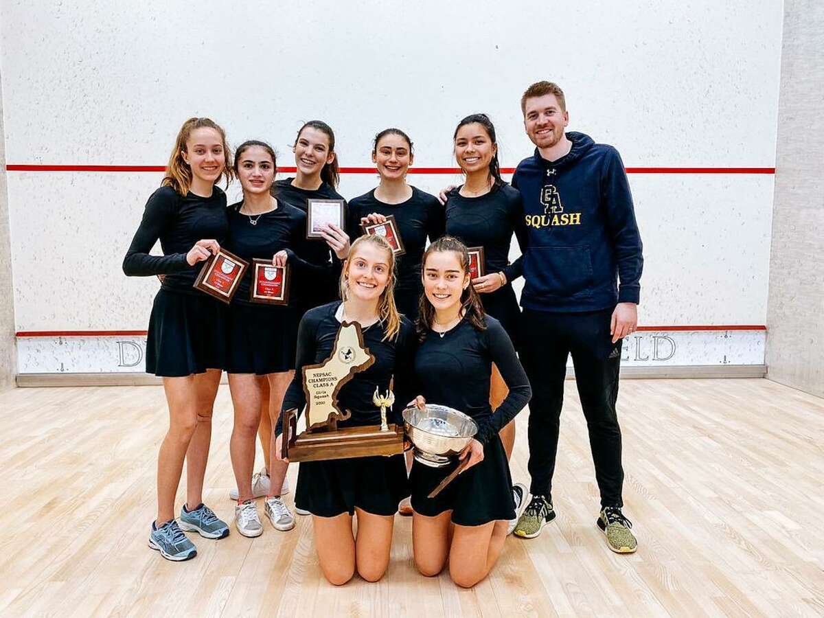 The Greenwich Academy squash team won the New England tournament for the ninth straight season and 22nd time overall on Sunday, March 1, 2020, at Deerfield Academy.