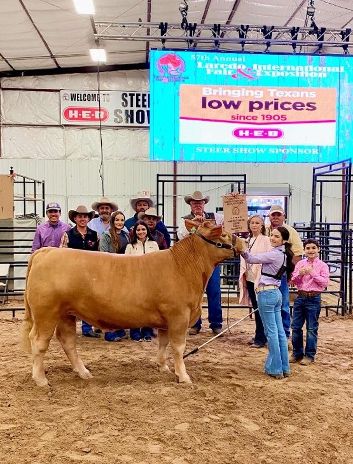 Shown is Grand Champion Steer Chelsea Cremar.