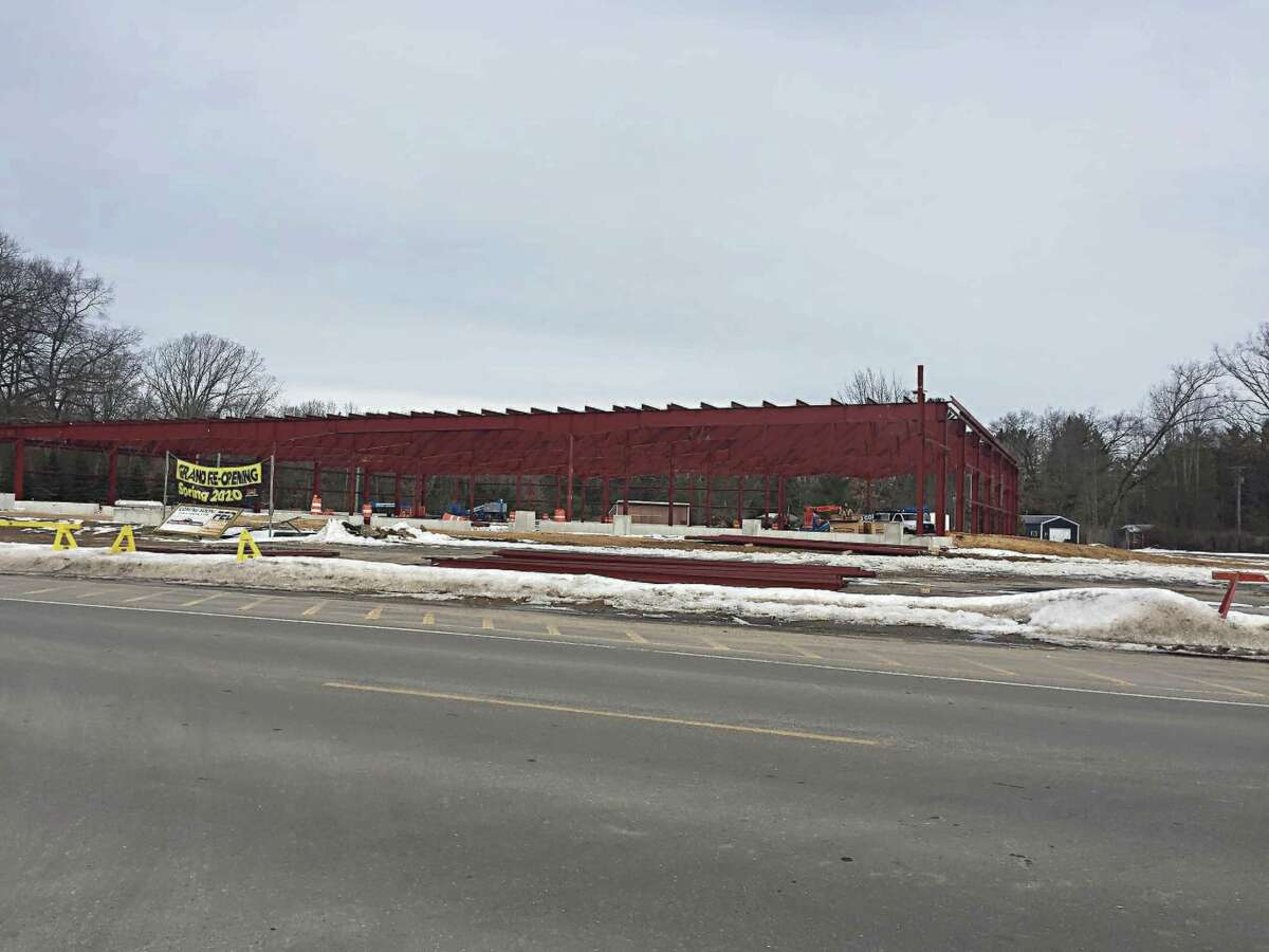 Progress continues on rebuilding the Dublin General Store which burned down last summer. The new customer appreciation sign is expected to be completed roughly in line with the stores relaunch. (Courtesy Photo/John Stocki)