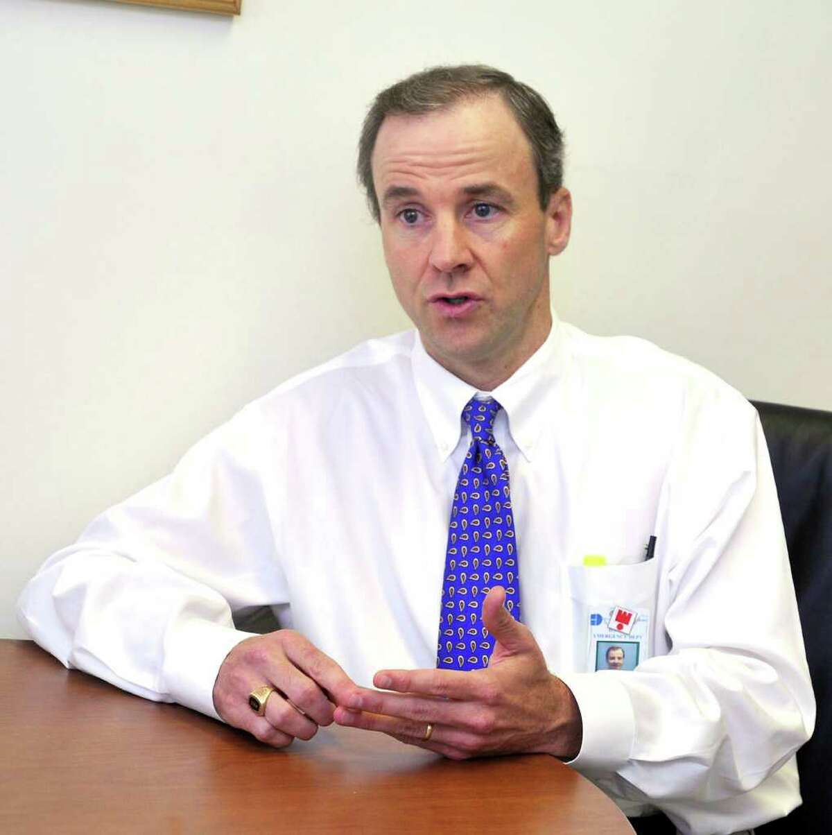Dr. William Begg talks about pediatric trauma at Danbury Hospital, Tuesday, Aug. 17, 2010.