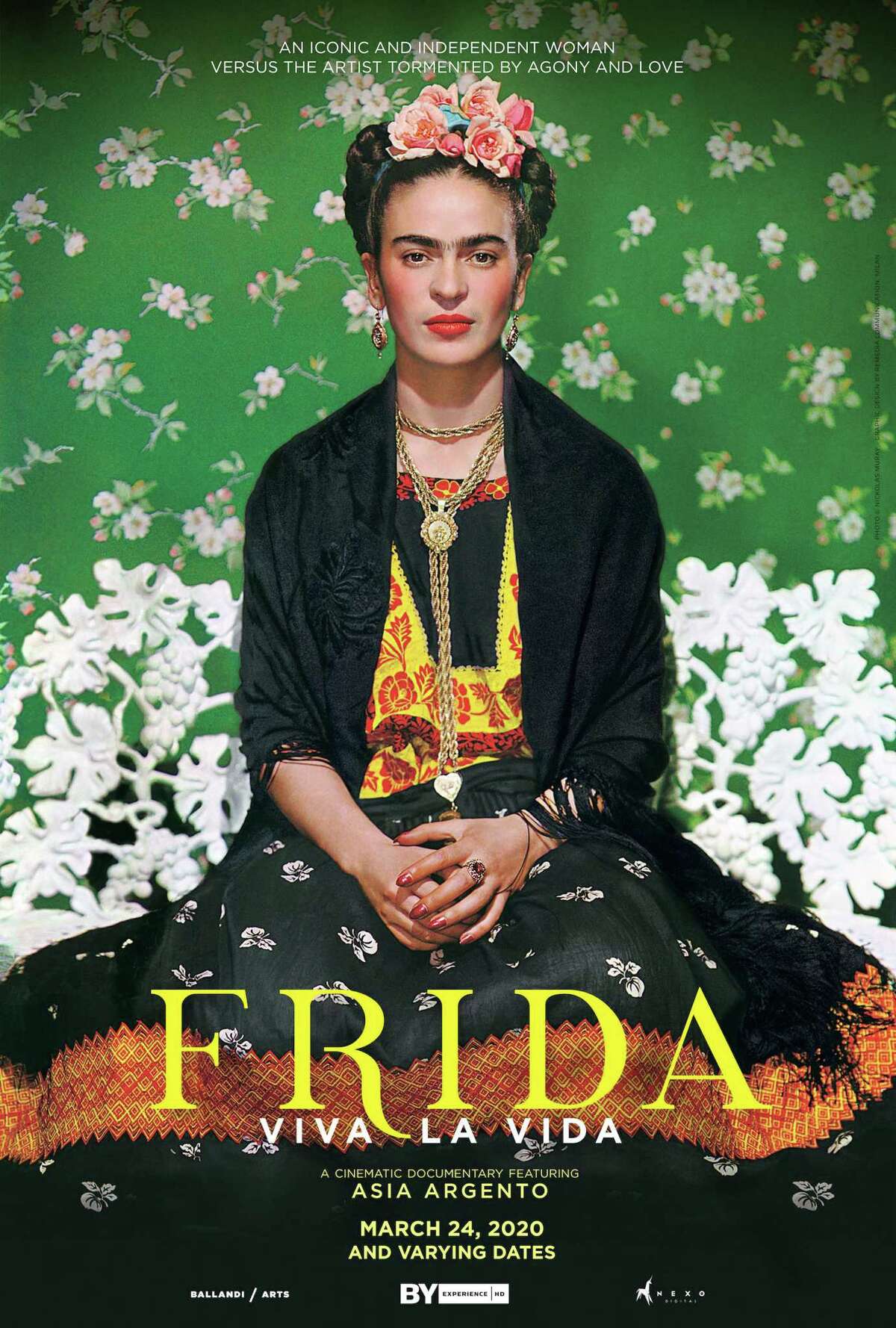Frida - Viva La Vida will be screened on March 24 at 7:30 p.m. at the Ridgefield Playhouse, 80 East Ridge Road, Ridgefield. Tickets are $15. For more information, visit ridgefieldplayhouse.org.