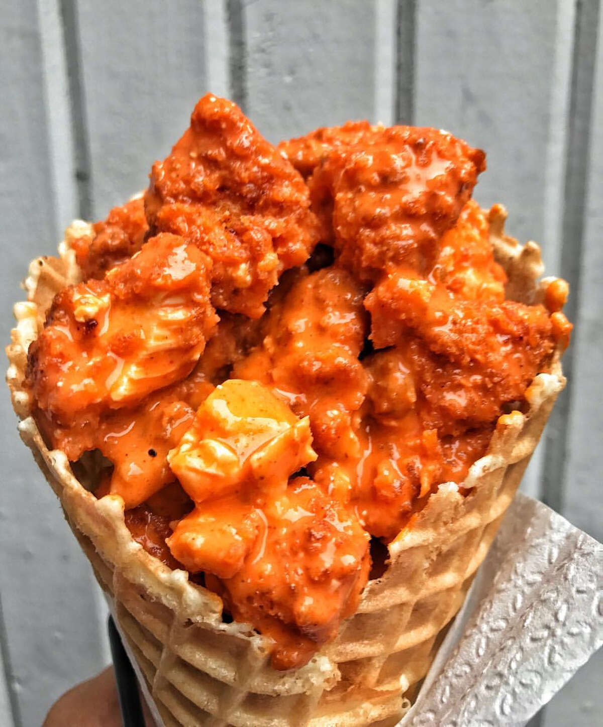 Chicken Filled Waffle Cones Finally Make Debut In The Heights