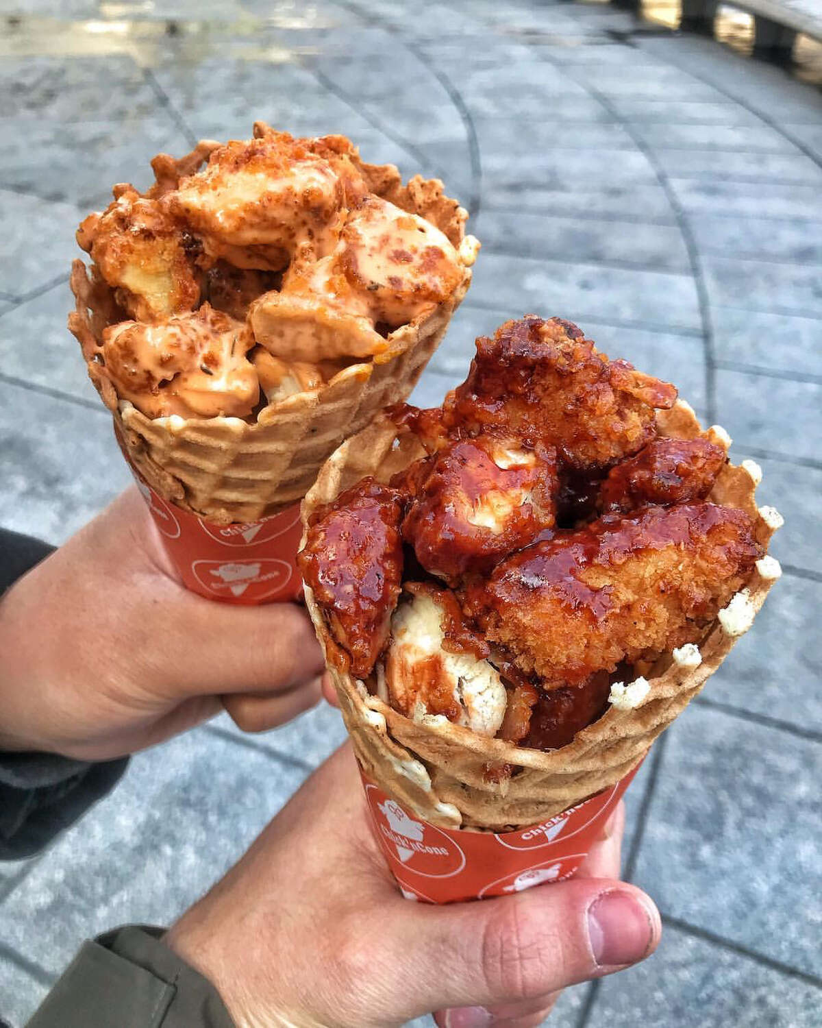 Chicken Filled Waffle Cones Finally Make Debut In The Heights