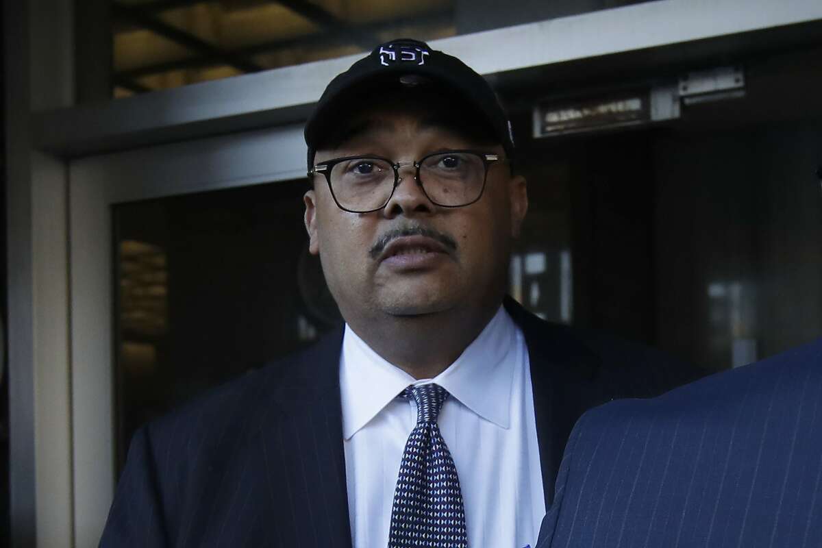 In this Feb. 6, 2020, photo, Mohammed Nuru, director of San Francisco Public Works leaves a federal courthouse in San Francisco. (AP Photo/Jeff Chiu)