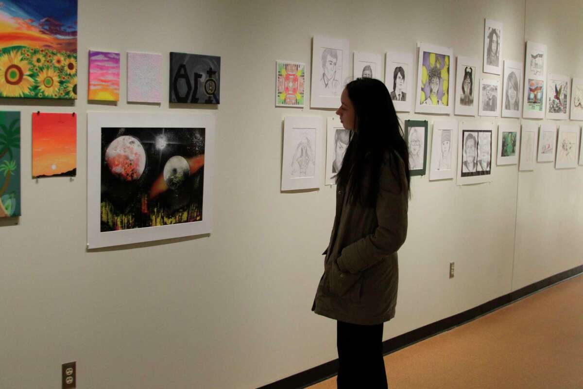 Many WSCC students are already enjoying the works of art. A reception for the artists will take place at 2 p.m. on March 15. (Ken Grabowski/News Advocate)