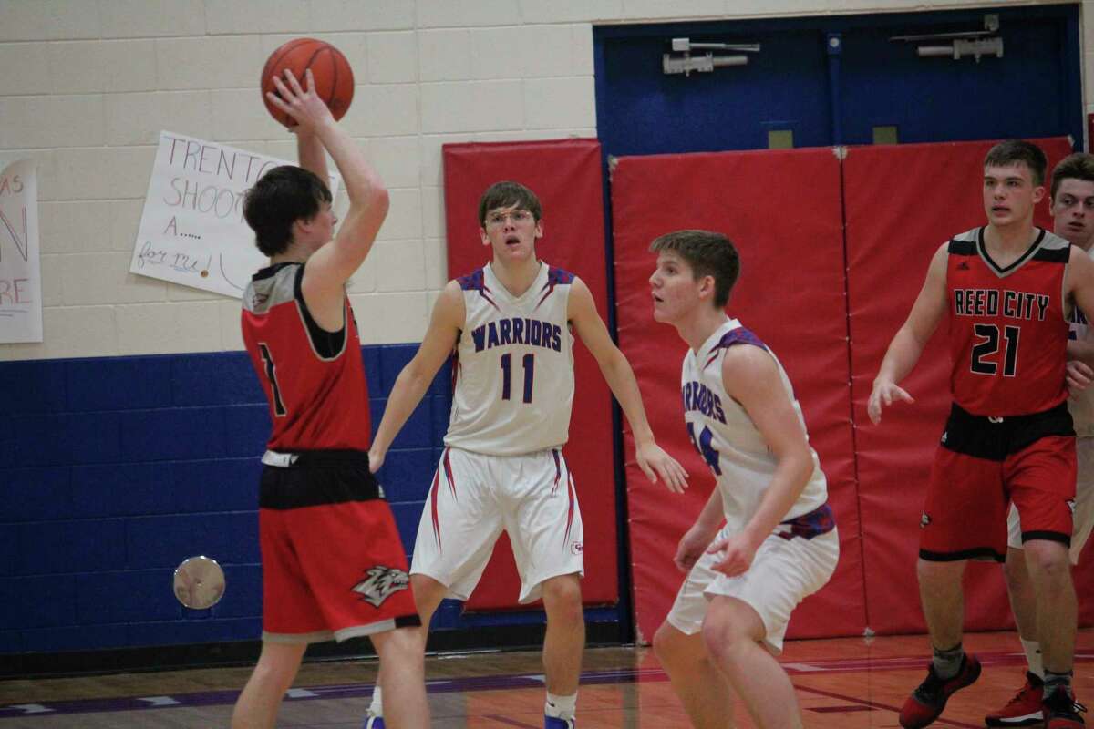 Reed City's Jeffrey Samuels (1) looks to make a play in recent action. (Herald Review photo/John Raffel)