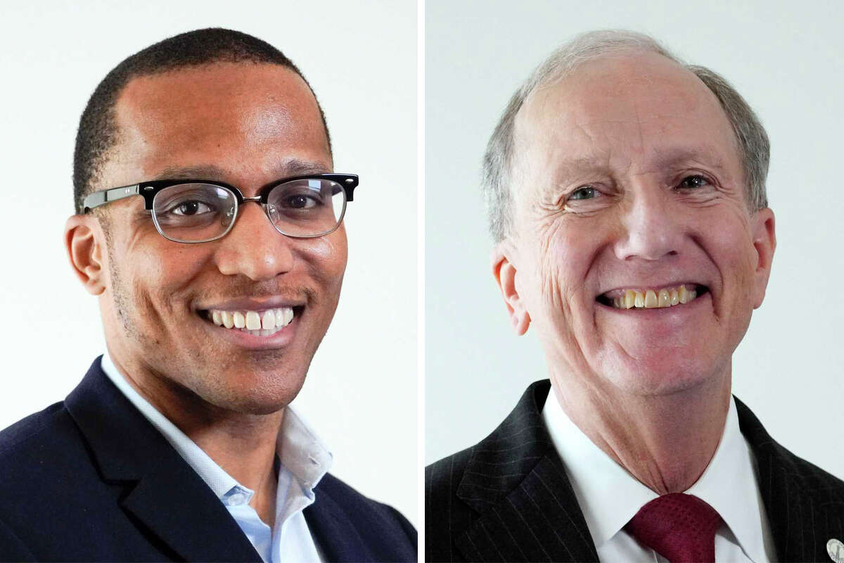 Harris County Attorney Vince Ryan (right) lost his re-election bid to Christian Menefee (left), a younger attorney who branded himself as a progressive advocate, according to unofficial results released Wednesday morning.
