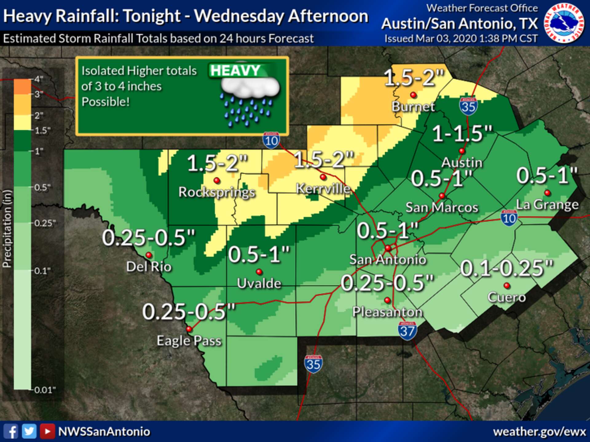 NWS: Severe thunderstorm watch over for San Antonio, more afternoon ...