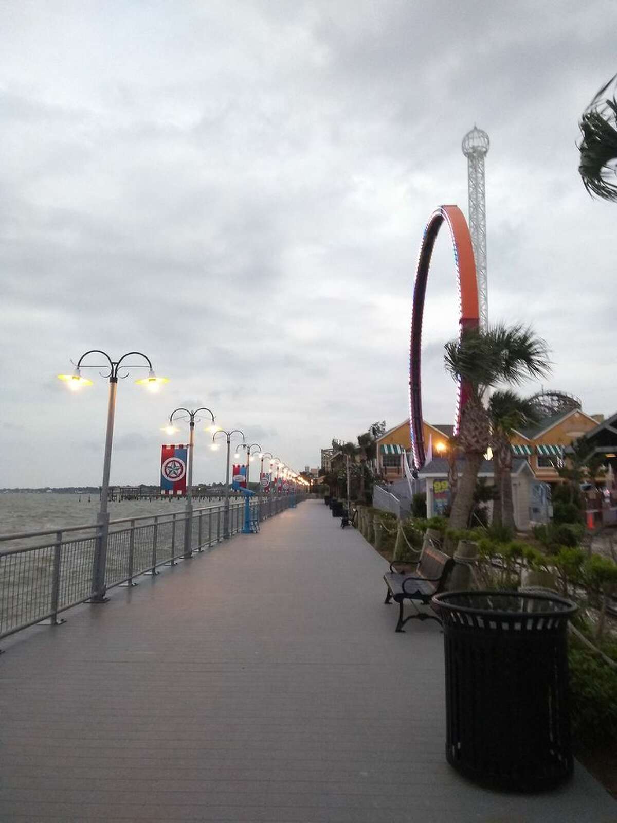 Taking in the sights and sounds of the Kemah Waterfront this spring break