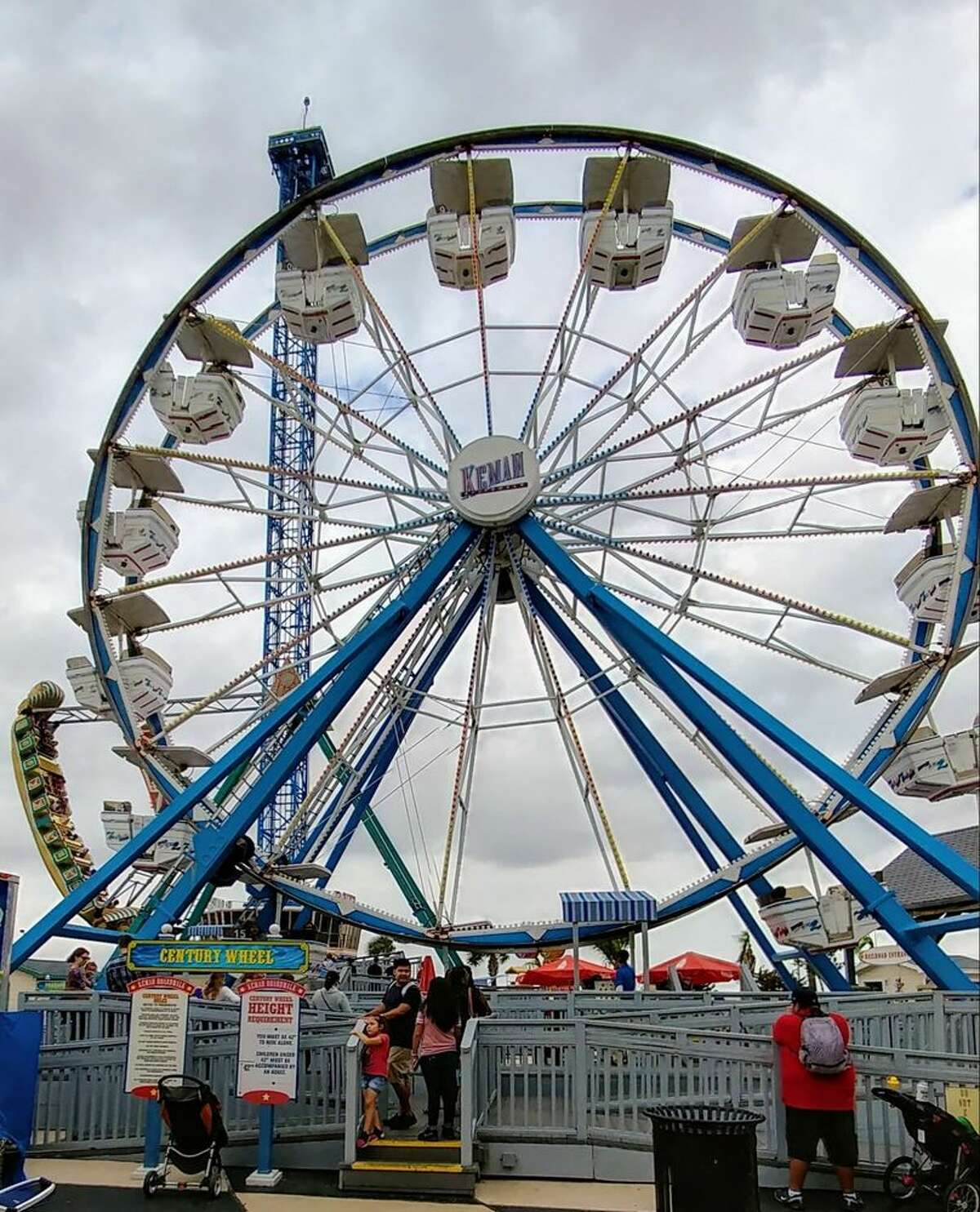 Taking in the sights and sounds of the Kemah Waterfront this spring break