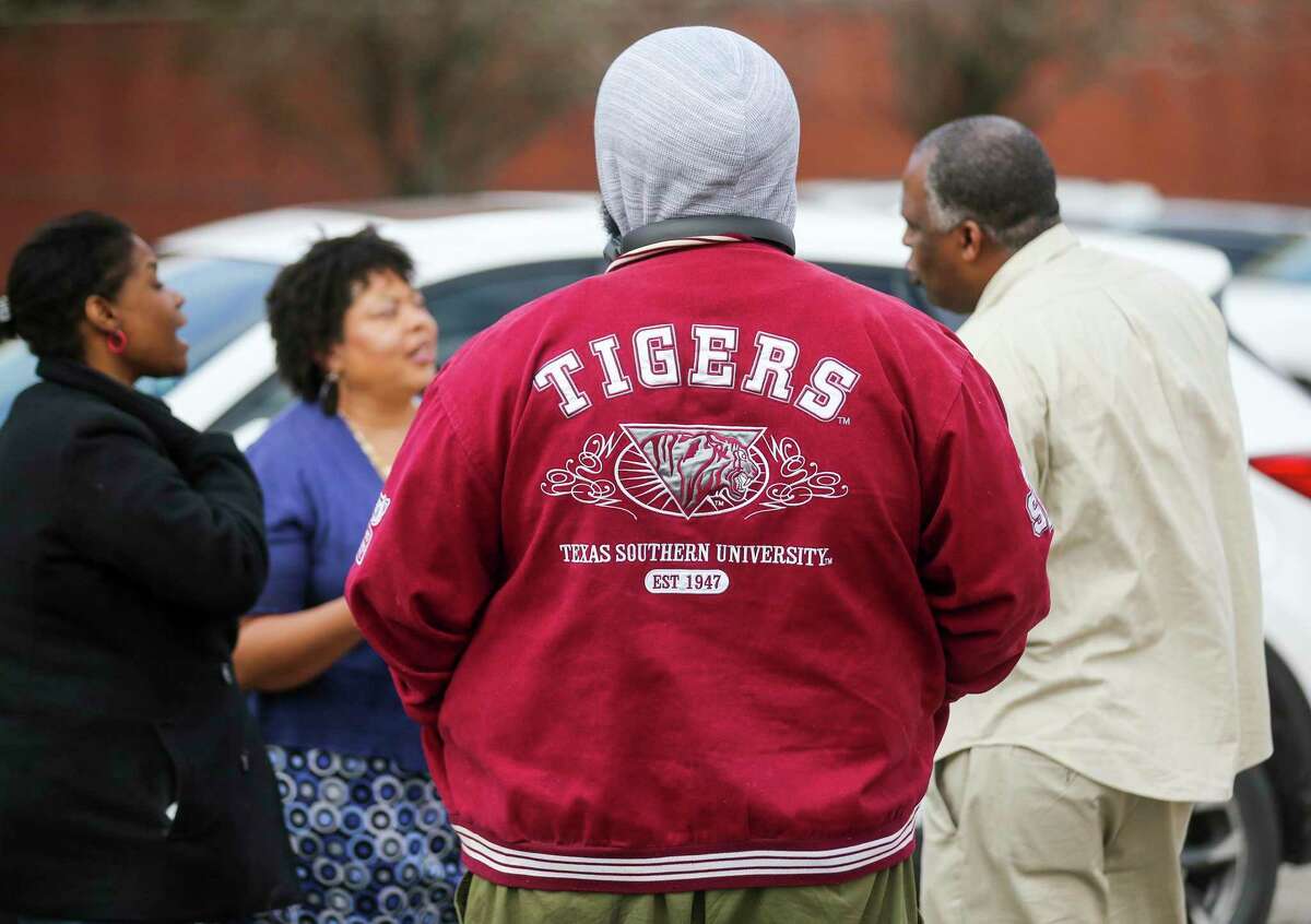 Texas Southern University’s Alumni Association held a town hall meeting that was open to TSU and Alumni discuss strategies to reinstate university president Austin Lane, at the Pilgrim Congregational United Church February 15, 2020 in Houston.
