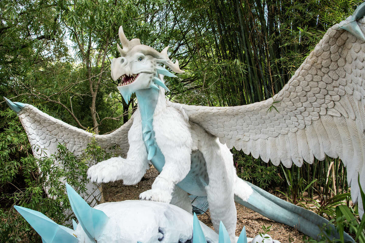 Houston Zoo kicks off spring break with new animatronic dragons exhibit