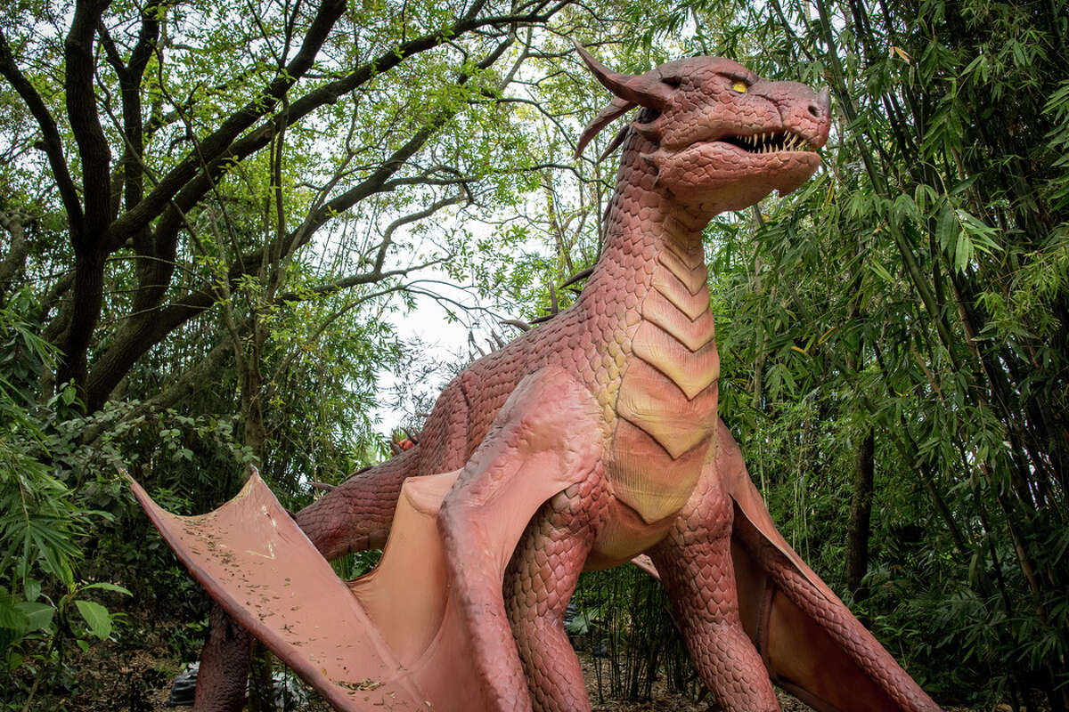 Houston Zoo kicks off spring break with new animatronic dragons exhibit