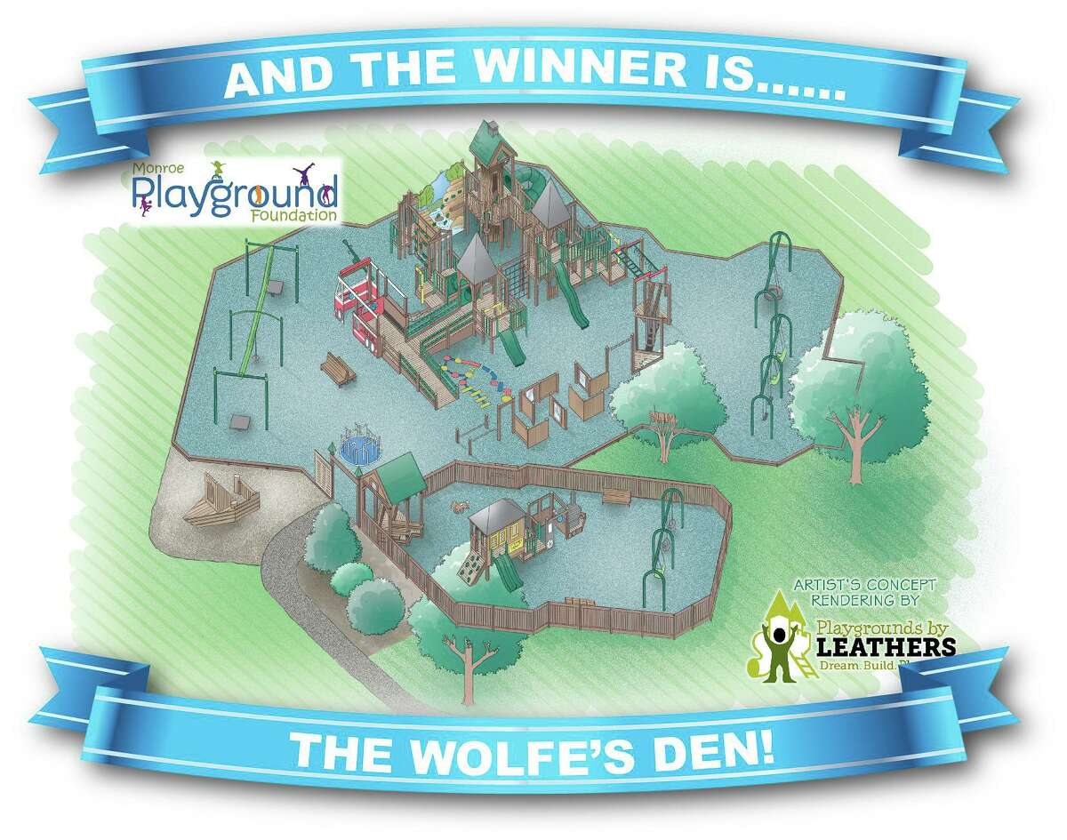 The Monroe Playground Foundation has picked a name for its new playground -- The Wolfe's Den.