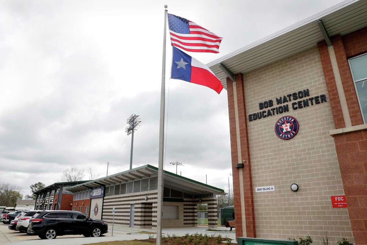 The new building exterior of the Bob Watson Education Center at the Astros Youth Academy Thursday, Mar. 5, 2020 in Houston, TX.