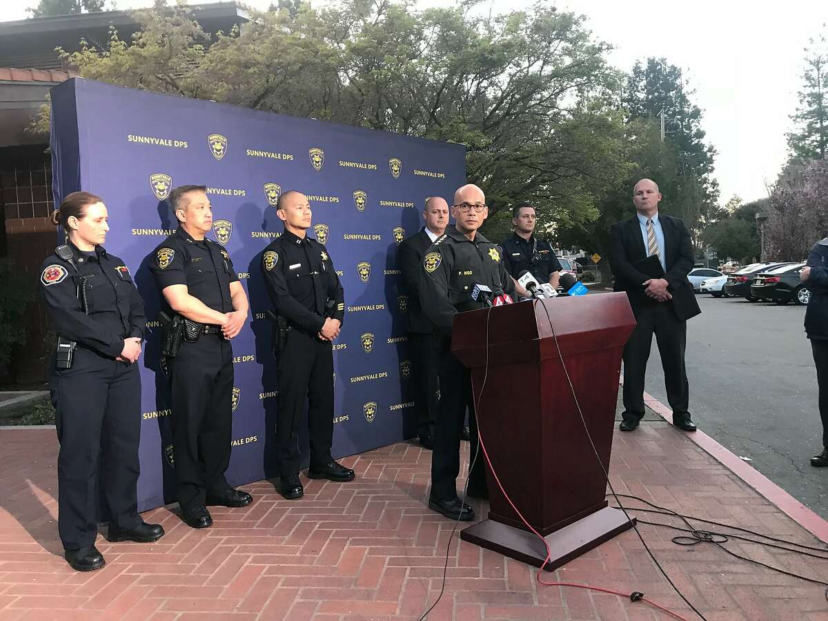 Phan Ngo, the chief of the Sunnyvale Department of Public Safety, speaks at a Thursday news conference regarding the department's decision to send seven Sunnyvale public safety officers home to self-isolate after the performed CPR on a 72-year-old man who had recently been on a cruise with two ship passengers who were suspected of having COVID-19.