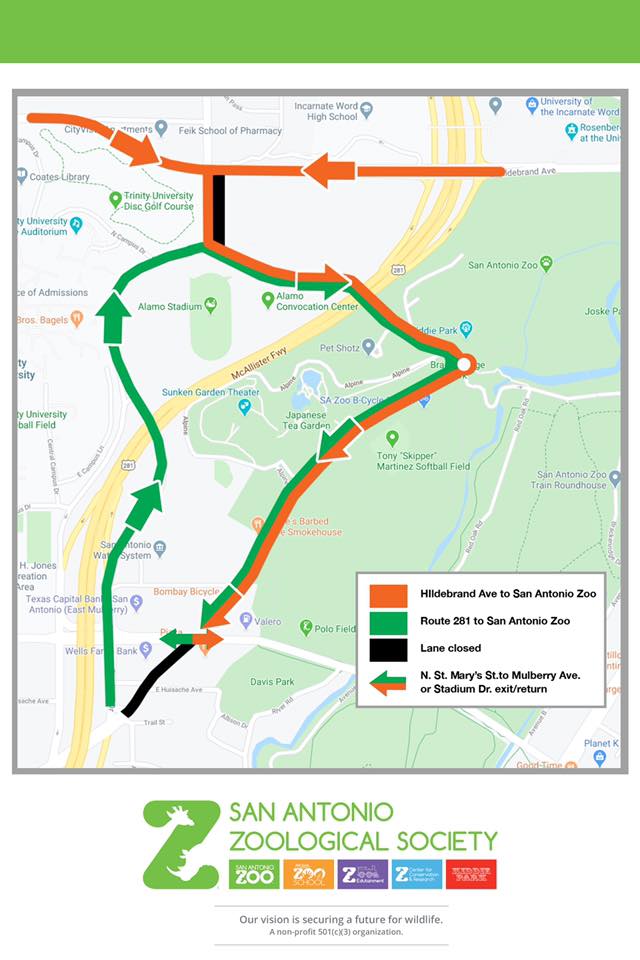 San Antonio Zoo hopes temporary traffic pattern eases spring break jams ...